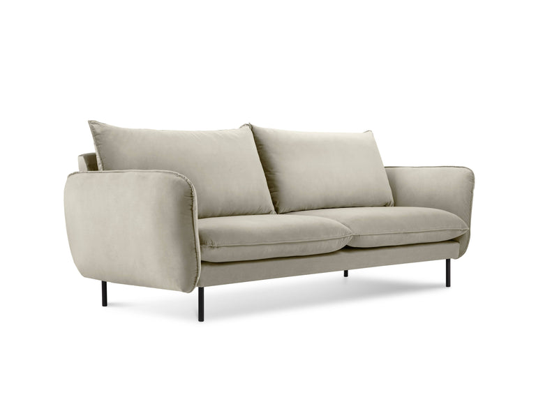 cosmopolitan-design-2-zitsbank-vienna-velvet-beige-zwart-160x92x95-velvet-banken-meubels1