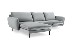 cosmopolitan-design-hoekbank-vienna-links-velvet-lichtgrijs-zwart-255x170x95-velvet-banken-meubels2