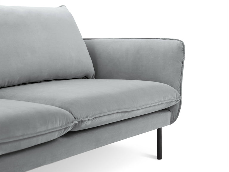 cosmopolitan-design-hoekbank-vienna-links-velvet-lichtgrijs-zwart-255x170x95-velvet-banken-meubels4