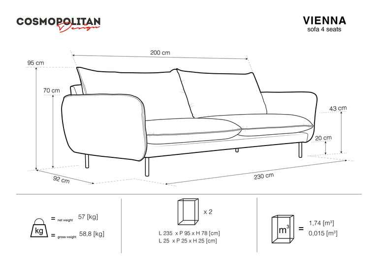 cosmopolitan-design-4-zitsbank-vienna-velvet-beige-zwart-230x92x95-velvet-banken-meubels7