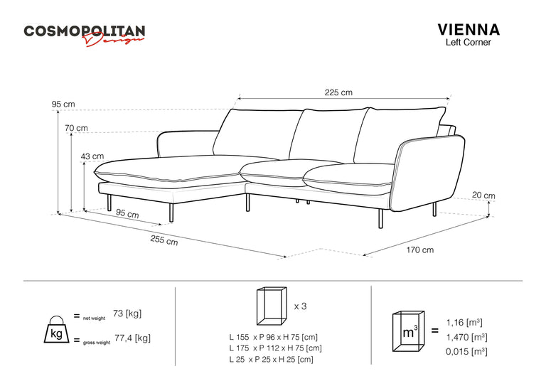 cosmopolitan-design-hoekbank-vienna-links-velvet-beige-zwart-255x170x95-velvet-banken-meubels8