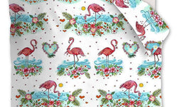 Bettbezug-Set Flamingo
