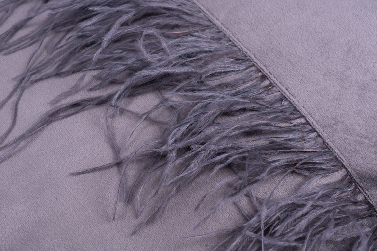 Set aus Decke und Dekokissen Feathers
