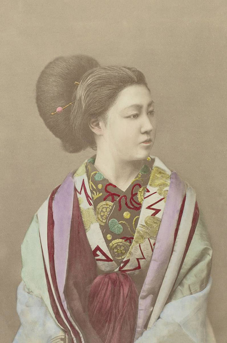 Wanddekoration Frau im Kimono