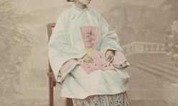 Wanddekoration Frau mit Fächer